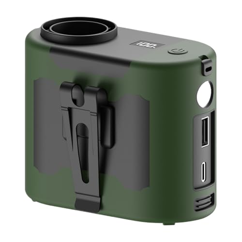 Genérico Ventilador Portátil | Ventilador Portátil Recargable Con Clip Y Cinturilla | Enfriamiento Silencioso con 5 Velocidades para Actividades al Aire Libre, Camping, Gimnasio, Viajes y Trabajo