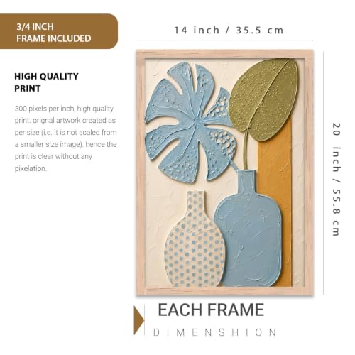 Image of kotart Boho Art Home Decoration Painting | Boho Painting With Frame For Living Room Bed Room Hotel Wall Decor Digital Reprint (14X20 inch)