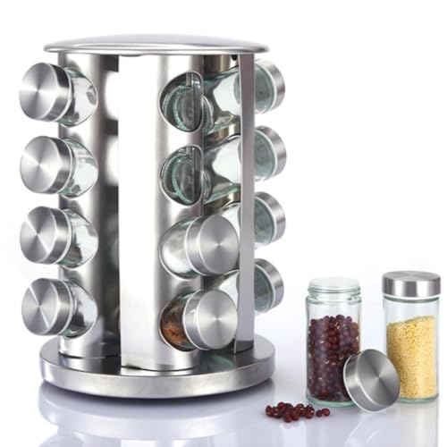 AOPIPI ��]�X�p�C�X���b�N ��e�ʁA�ƒ�p��]���[���b�N�A�X�e�����X���X�p�C�X���[�{�b�N�X�A�L�b�`���p�i (18.5*18.5*27.5CM,�ۂ���) [���s�A���i]