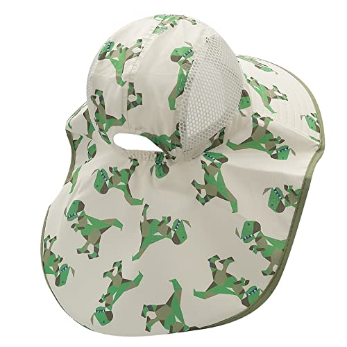 CLAPE UPF50+ Kids Sun Hat Mesh Bucket Caps with Neck Flap Summer Beach Hat Infant Play Caps Fisherman Travel Caps for Camping3
