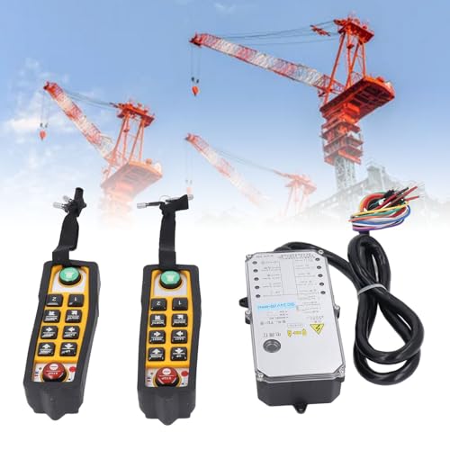 Télécommande industrielle électrique DC24V à double émetteur sans fil pour levage sécurisé
