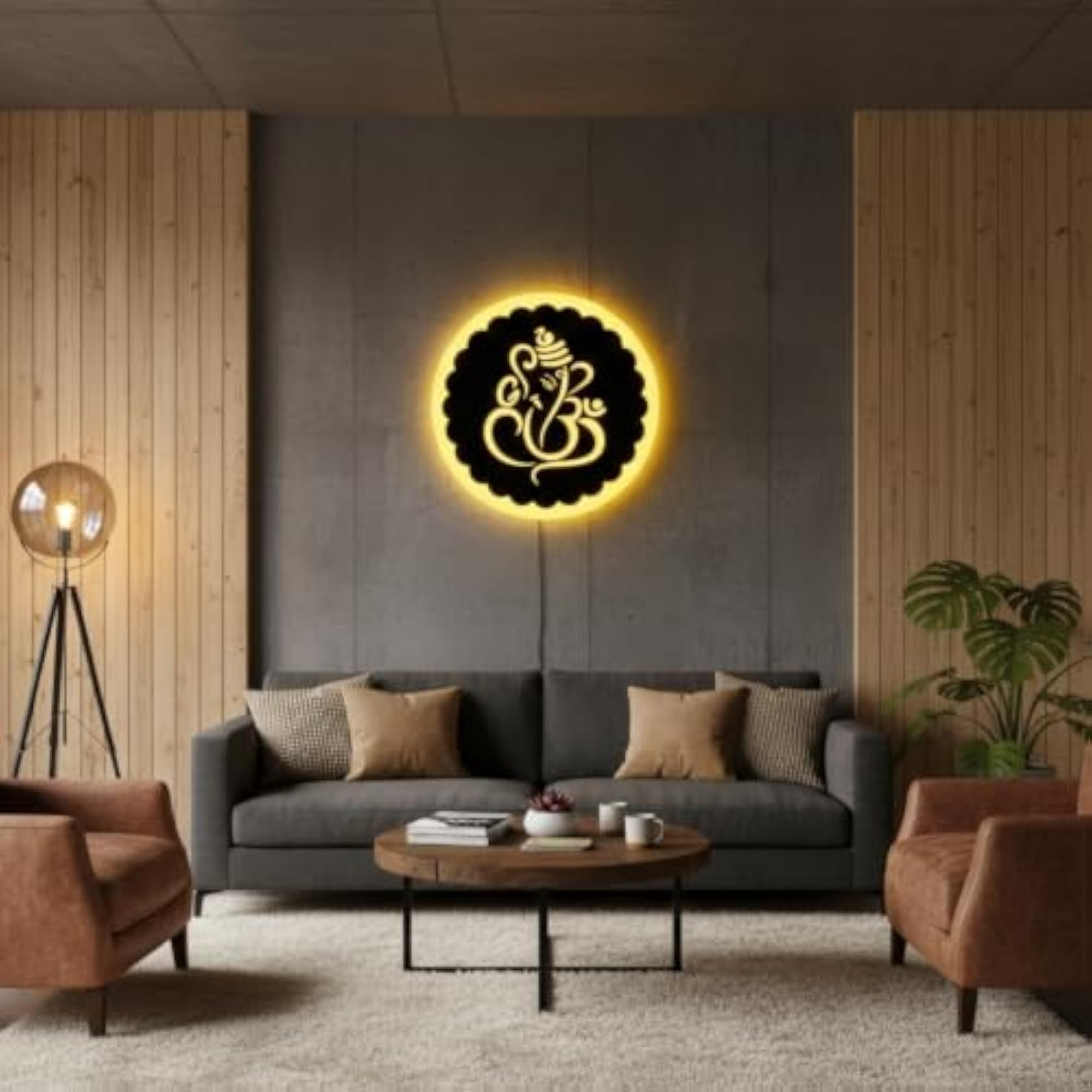 Ganesha LED Wall Art with RGB LED Light