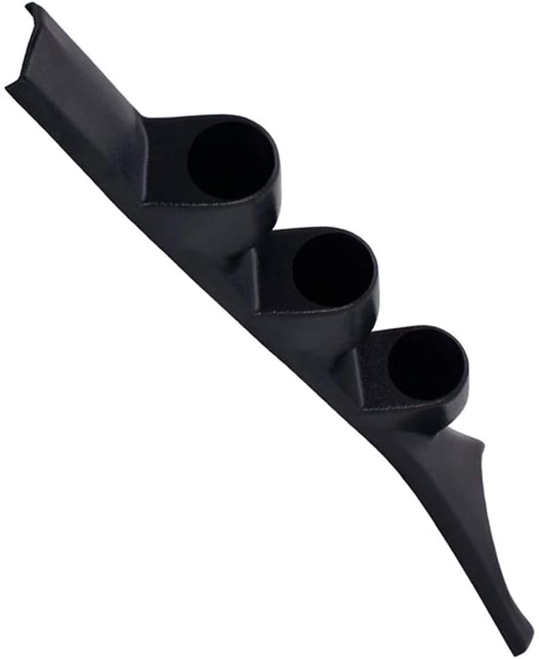 GlowShift Black Triple Pillar Gauge Pod Compatible with Dodge Ram First Generation Cummins 1986-1993 - ABS Plastic - Mounts (3) 2-1/16" (52mm) Gauges to Truck's A-Pillar