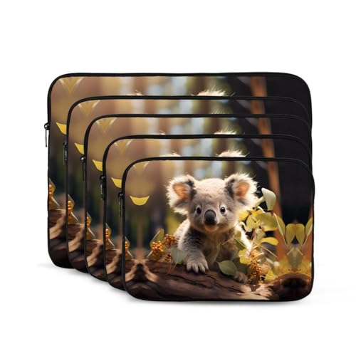 Cute Koala Plant Laptop Sleeve Case 15 Inch Suitable For Notebook Computer Tablet Traveling Carrying Simple Case2