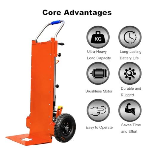Carretilla eléctrica pesada para escaleras 881 lbs miniatura 5