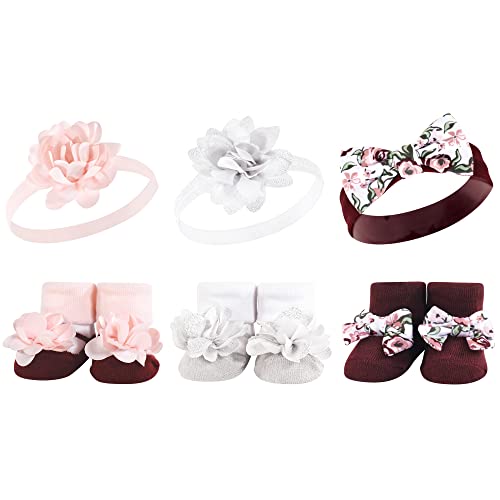 Image of Hudson Baby Unisex Baby Headband and Socks Set