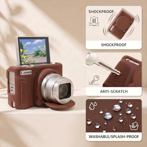 Funda para Canon SX740 en silicona, protector antipolvo miniatura 4
