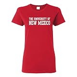 UGP Campus Apparel - LS01 - New Mexico Lobos Basic Block Womens T-Shirt - Large - Red