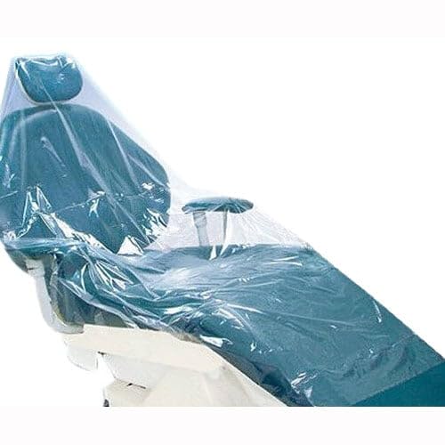 Pac-Dent 111SG Armor Slip & Grip Full Chair Sleeves Clear Plastic 48 x 56 Box of 150
