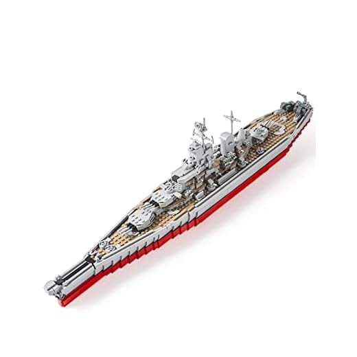 dOvOb Military USS Iowa Battleship Building Blocks Kit, 1712 Pieces Bricks, STEM Toys for Kits or Adult