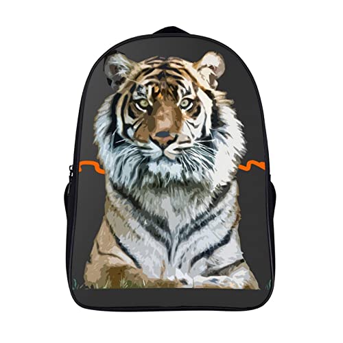 Sacs à dos pour l'école confortables avec grand motif tigre