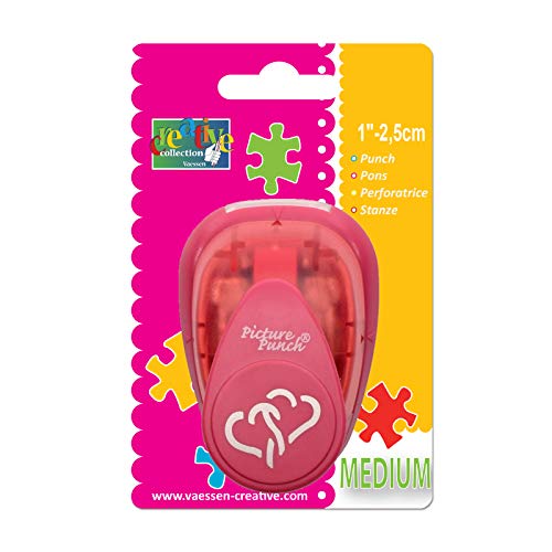 Vaessen Creative Craft Paper Punch - Heart - 2 x 2,4 cm - Circle Cutter for Crafting and Card Making, Multi-colour, 7.3 x 5.3 x 5 cm - Image 4