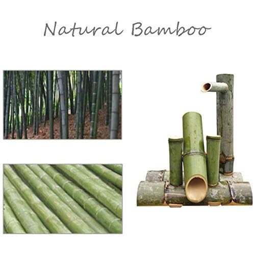 Japanisches Bambus Wasserspiel für Zen Garten, Handgefertigter Teichbrunnen für Patio und Garten, Natürlicher Bambusbrunnen als Gartendekoration für Patio, Teich und Terrasse