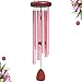 WENANA Großes Aluminium-Windspiel für draußen, geeignet für Outdoor, Garten, Terrassendekoration, personalisiertes Windspiel, geeignetes Erinnerungsgeschenk für verlorene Lieben (Rosa)