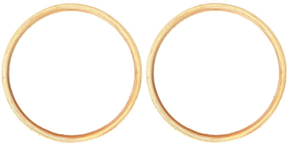 Vahvaa® Display Wooden Hoops for Dream Catchers, Floral Macrame, Wedding Decor & Wall Hanging Craft (2 Pieces Set) 6 Inch