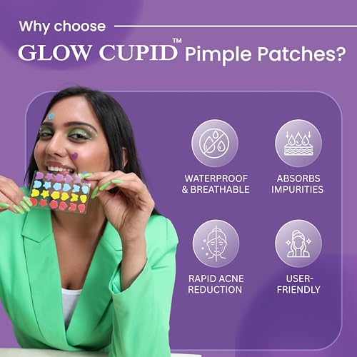 Image of Hydrocolloid Acne Pimple Patch with Tea Tree Oil & Calendula | Fast Healing | Absorbs Pus & Oil | Waterproof & Skin-Friendly Pimple Patches | Multi Shape - 24 Patches.