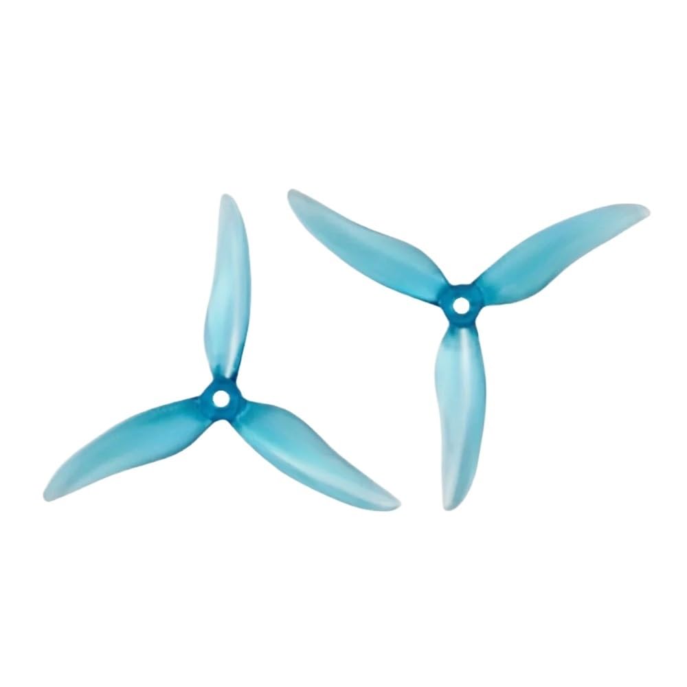 Uniwersalne 4 sztuki / 2 pary 51499 5-calowe śmigła z 3 ostrzami, do zdalnych wyścigów dronów 22072306 (4 szt. 51499 Hyaline)