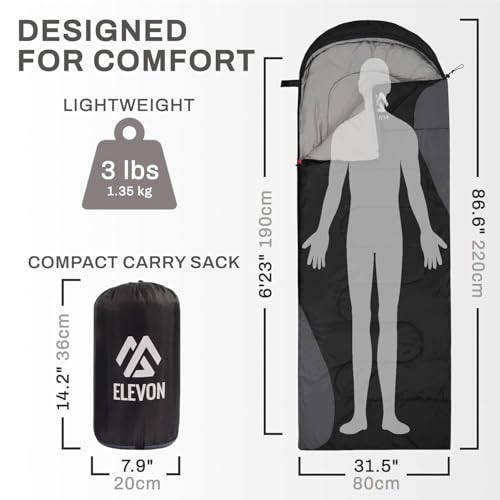 Image of amping Sleeping Bag Adult EnvelopeA‚Mummy Outdoor Lightweight Portable Waterproof Perfect Traveling,Hiking Activities