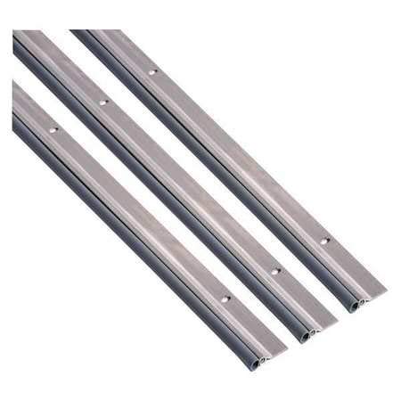 National Guard 160V - 36" x 84" NGP Aluminum Door Jamb Weatherstrip Kit, Mill Finish, 1" x 36" and 2" x 84"