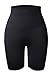 YIANNA Women's High Waist Tight Shorts Perfect Fit Control Waist Panties Mid Thigh Slimmer Shaper, Y7103-Black-XL