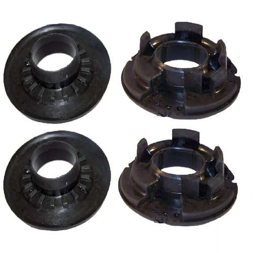 4Pcs Rear Upper/Lower Spring Isolator Kit Rubber Set Compatible for Jeep Grand Cherokee 1999 2000 2001 2002 2003 2004 Rear Coil Spring Isolator Replaces# 52088346AB 52088402AB