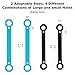 Awaiymi 4 Pack Silicone Universal Cuff,Assistive Hand Grip Holder Medium Size for Special Needs,Mobility Daily Living Aid, Therapy, Eating Utensil Holder(Adults - 4 Pack M)