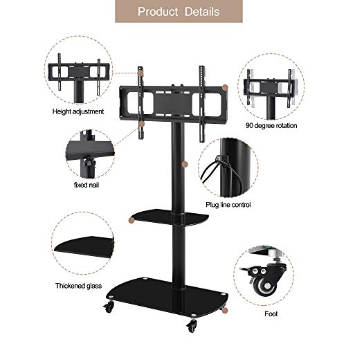 Soporte móvil regulable en altura y ángulo para TVs de 32-65'' miniatura 3
