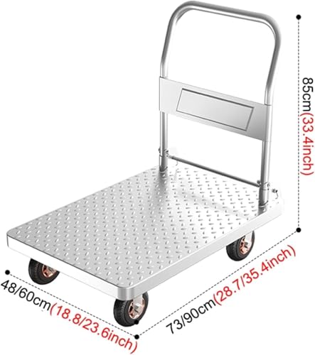 Chariot de manutention pliable diable de manutention roues 360 - 7