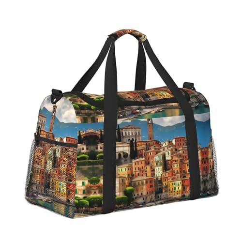 beautiful Italy print Weekender Overnight Carry On Bag Gym Luggage Bag Duffel Bag for Travel Women3