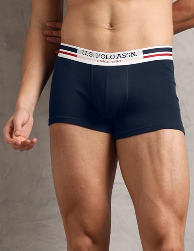 Image of U.S. Polo ASSN. Mens I641 Anti Microbial Essential Boxer Underwear Brief -Pack of 2