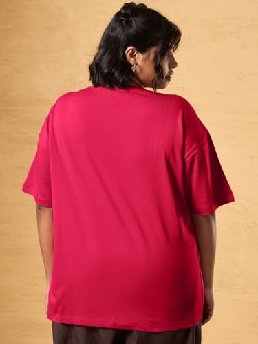 Image of Bewakoof Women's Cotton Cartoon Oversized Fit T-Shirt