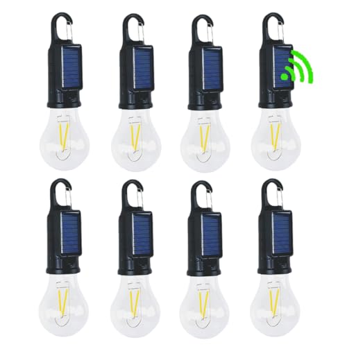 Ampoule rechargeable par USB et lampe solaire de camping 4 modes pour randonnée nomade