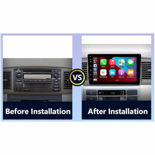 Radio Coche 2 DIN Android Auto para Toyota Corolla 2007-2012 con Pantalla Mirror Link y GPS 2