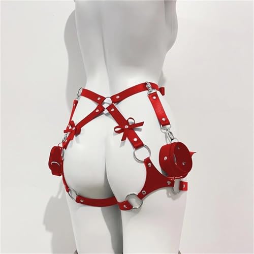 Women Gothic Leather Thigh Harness – Adjustable Leg Belt for Lingerie, Cosplay, Carnival & Punk Party Outfits3