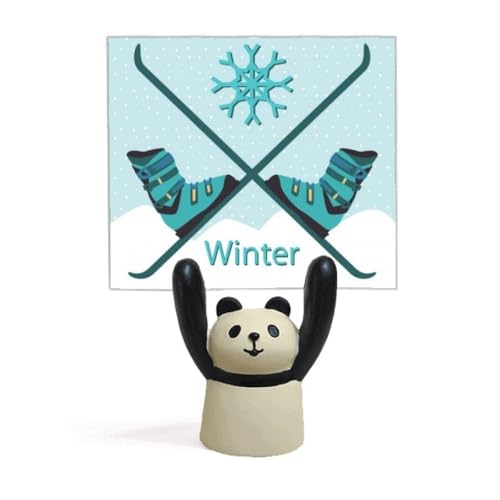 スポーツスキーブーツの水彩画のパターン 付箋棚キャラクターパンダ棚飾り