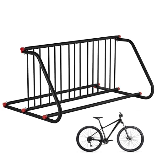 EliteEdge Commercial Floor Bike Rack Stand Heavy Duty,10 Bike Parking Rack,Steel Outdoor Bike Rack for Garages,Stores,Schools,Solid & Easy to Assemble(Double Side)