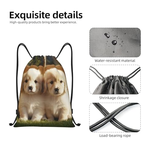 Drawstring Backpack Sports Gym Bags Draw String Bag for Women Men Cute dog Drawstring Bags Sackpack3