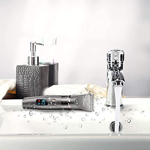 Hatteker Beard Trimmer For Men Professional Hair Clipper Hair Trimmer Shaver Haircut Detail Trimmer Hair Cutting Kit For Men Cordless Waterproof #TOP5