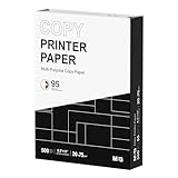 M&G Multipurpose Copy Printer Paper, 8.5 x 11, 20lb, 1 Ream (500 Sheets), 95 Bright, White
