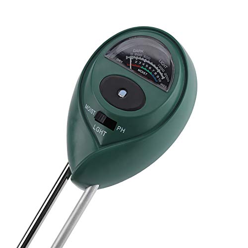 Feuchtigkeitssensor, 3-in-1 Feuchtigkeitsmessgerät, Bodenmessgerät, Wassermessgerät, Boden-/pH-Messgerät, Licht, Hydrometer, Landwirtschaft,...
