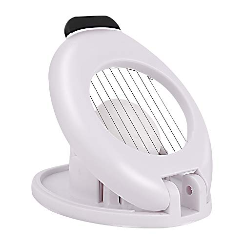 Egg Slicer with Stainless Steel Wire, Egg Cutter, Dishwasher safe, White/Black - Thumbnail 3
