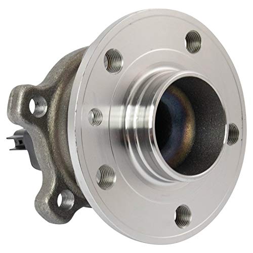 Image of TRQ 2 Piece Rear Wheel Bearing & Hub Assembly Set with ABS Sensor Compatible with 2015-2018 Volvo S60 2014-2016 S80 V60 XC70