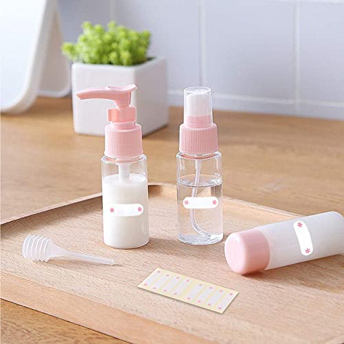 Image of Portable Travel Cosmetics Bottles Plastic Pressing Spray Bottle for Makeup, Toiletries Liquid Containers