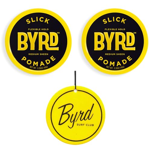BYRD Hairdo Products Slick Pomade for Men 2-Pack - Flexible