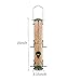 Ointo Garden Tube Bird Feeder with 6 Feeding Ports, Premium Hard Plastic Outdoor Birdfeeder with Steel Hanger(Pack of 2)