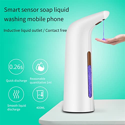 Dispensador de jabón líquido para baño negro: desinfectante automático en tu encimera 3