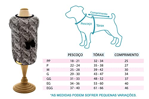 Roupinha Pet Básica Luppet para Cachorro Preto EG