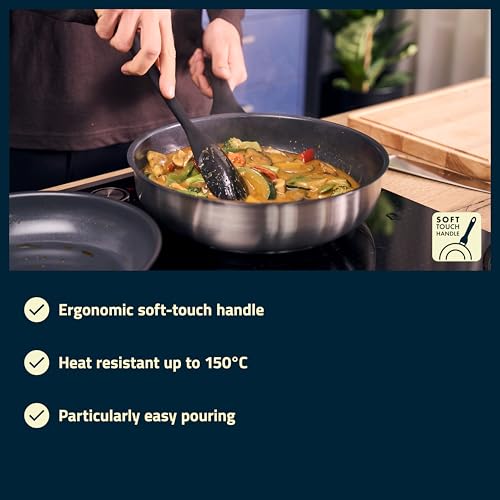 HENCKELS by ZWILLING Stream patelnia 24 cm z nieprzywierającą powłoką ceramiczną, nadaje się do płyt indukcyjnych