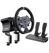 MOZA R5 All-in-One PC Gaming Racing Simulator 3PCS Bundle: 5.5Nm Direct Drive Wheel Base, 11-inch...