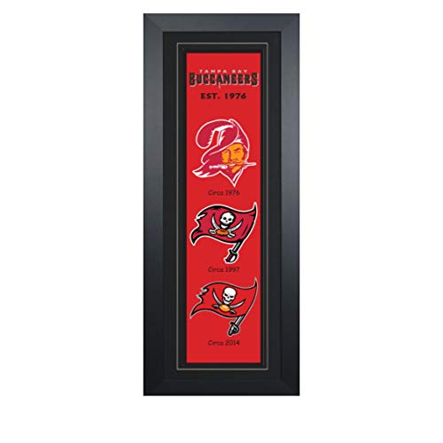 Tampa Bay Buccaneers Heritage Banner Framed